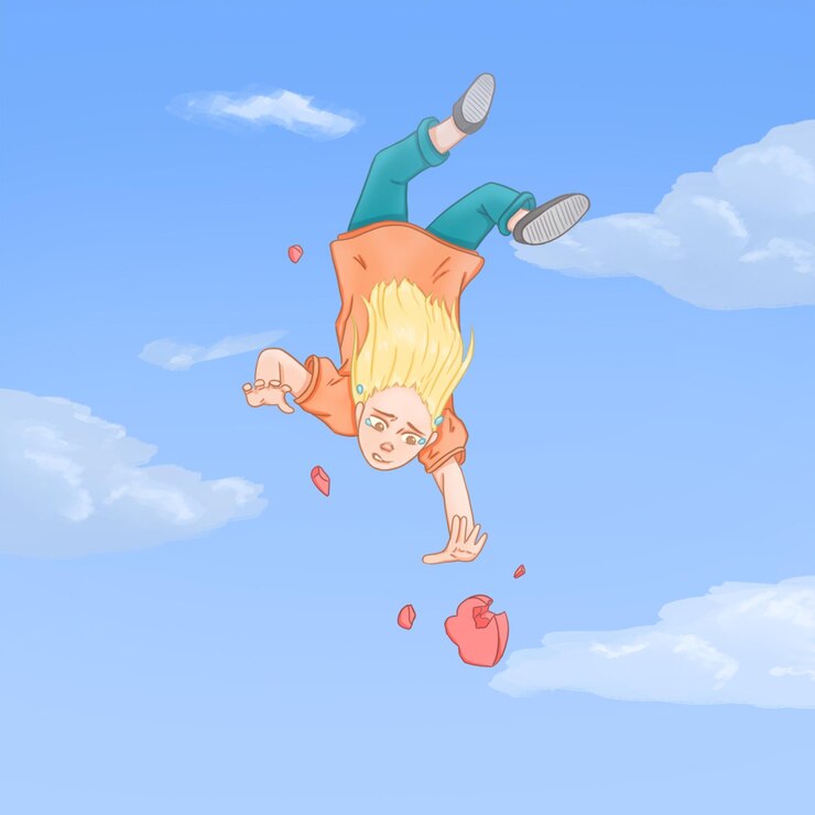 PSD 空から落ちる