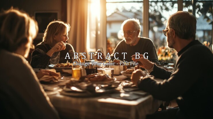 PSD family gathering at a dinner table