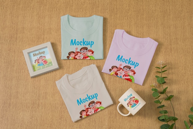 Мокап семейной футболки #family mockup