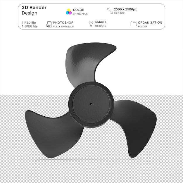 PSD ファンブレード 3d モデリング psd ファイル