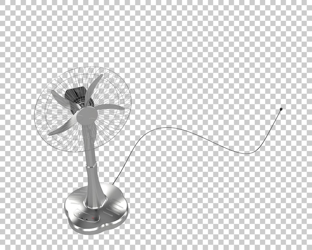 Fan isolated on transparent background 3d rendering illustration