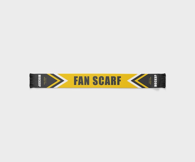 PSD fan scarf mockup psd template