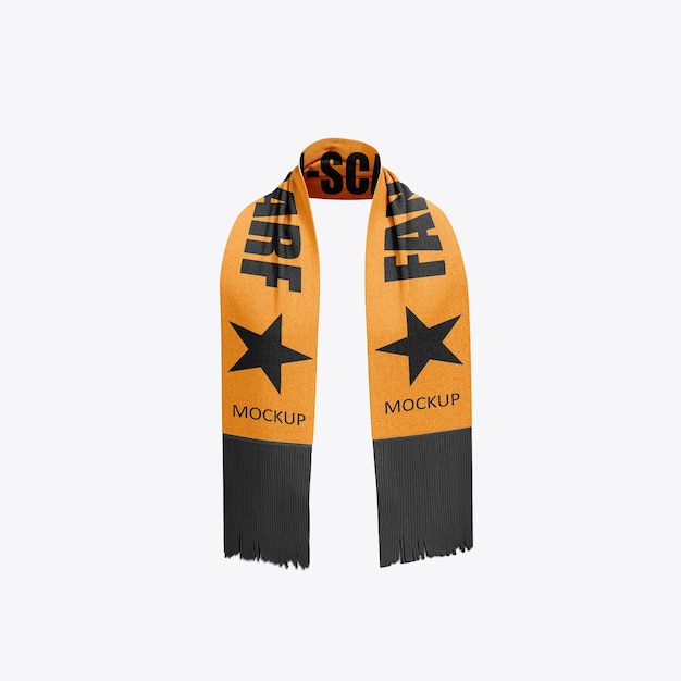 PSD fan scarf mockup