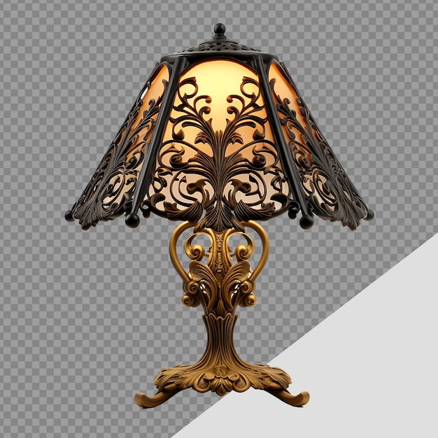 Fancy lamp shade png isolated on transparent background