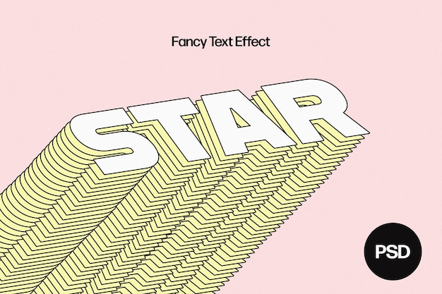 fancy pastel text effect