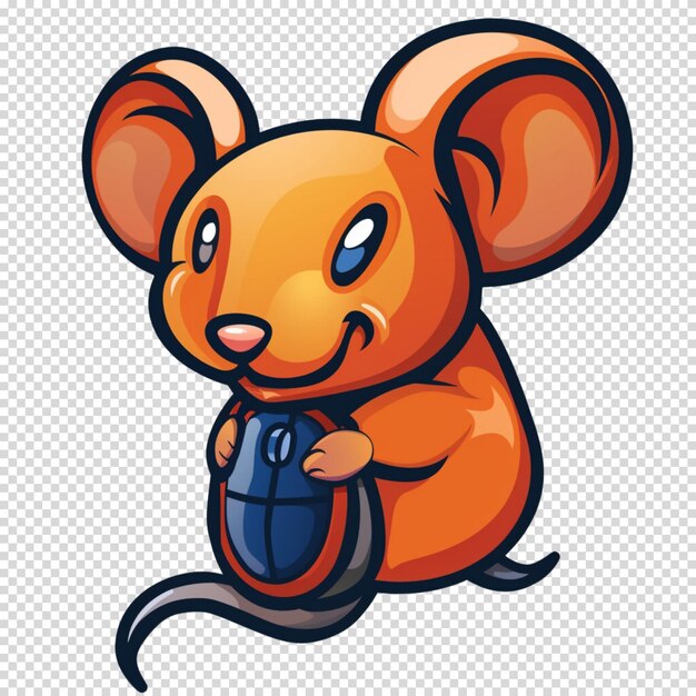 PSD fancy rat and mouse day isolated on transparent background