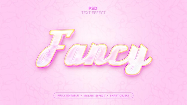 Fancy text style with a textured pinky background