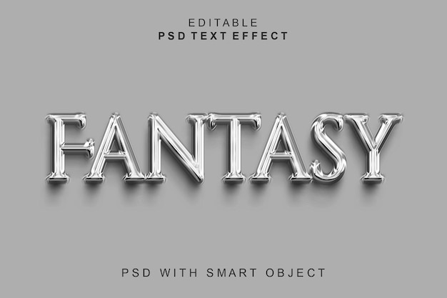 Fantasy 3d text effect