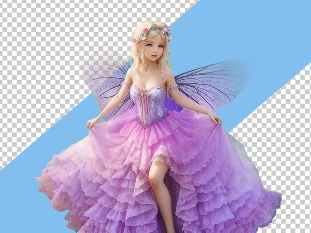 PSD fantasy fairy in fairy dress