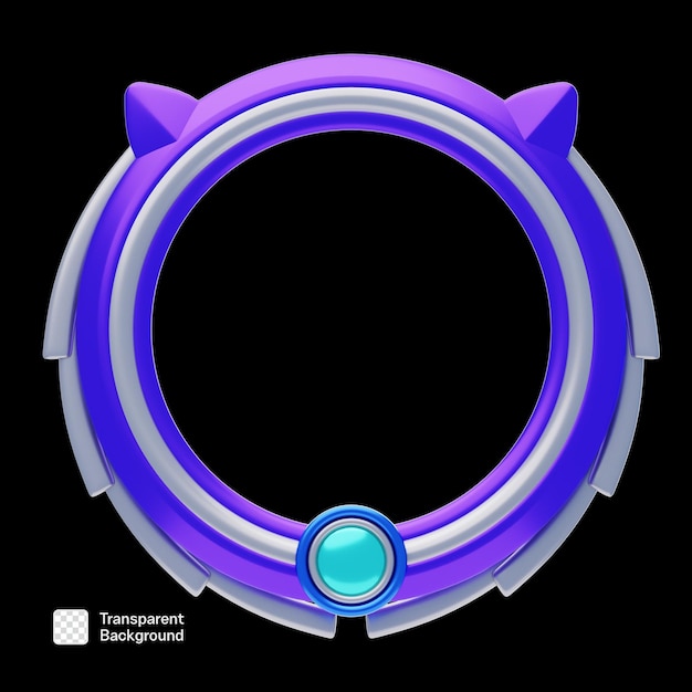 Fantasy Frame 3D Icon szablon PNG