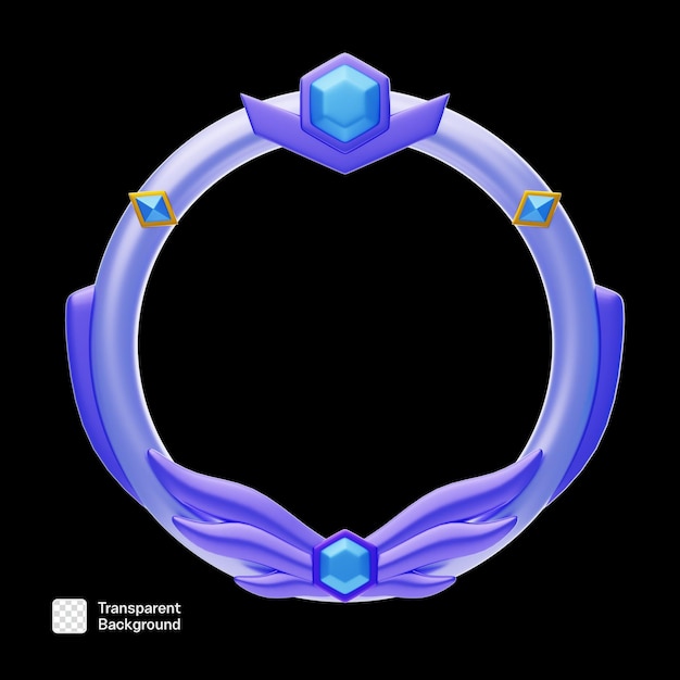 Fantasy Frame 3D Icon szablon PNG