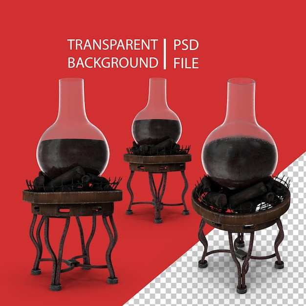 PSD fantasy lab equipment png