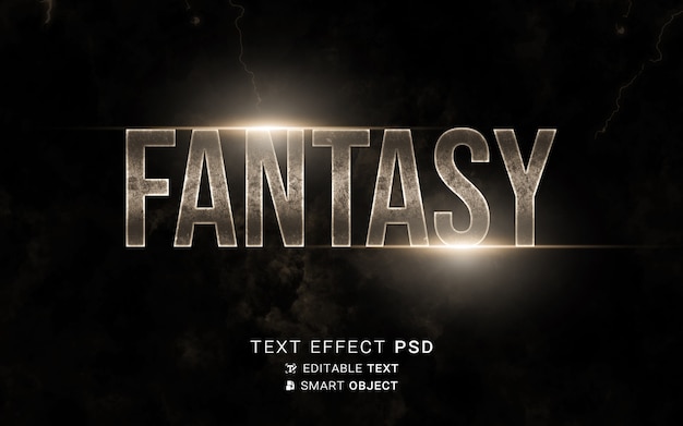 Fantasy text effect design