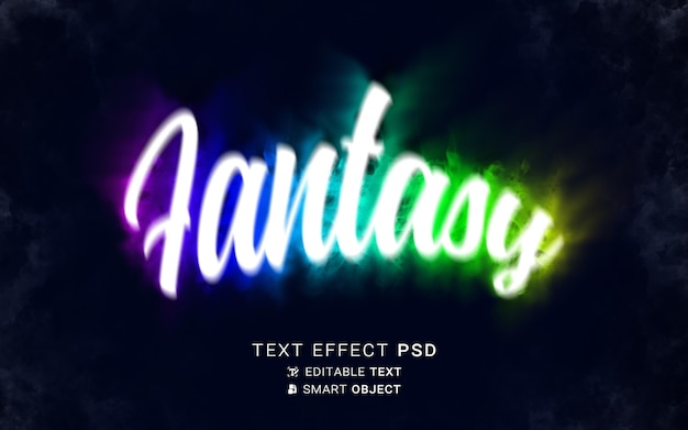 Fantasy text effect writing