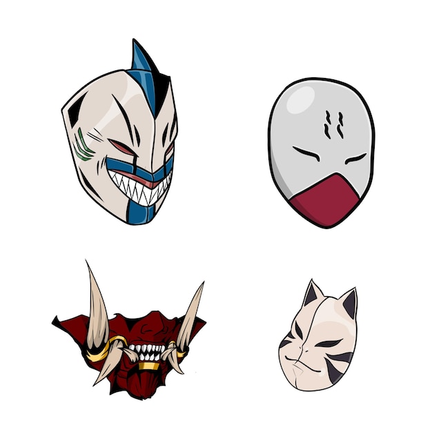 PSD far east mask drawings