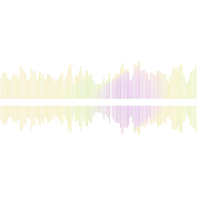 Färgglad Ljudvåg Bakgrund Equalizer Swing och Musik