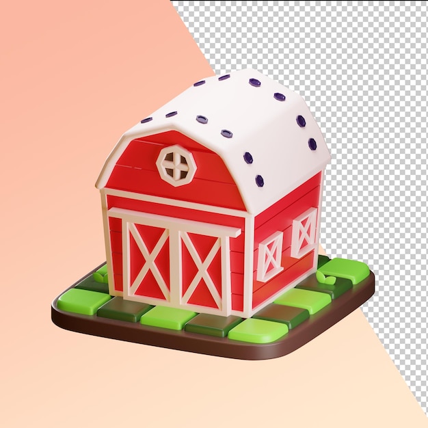 Farm themed 3d icons