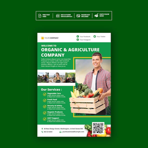 Farmer Market FlyerPoster Template