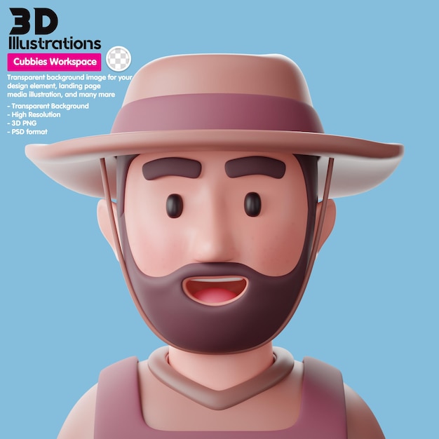 Farmer Meta People 3D Avatar