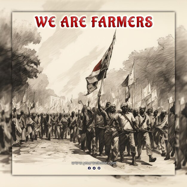 Farmer protest we are farmer we support farmer no farmer no food