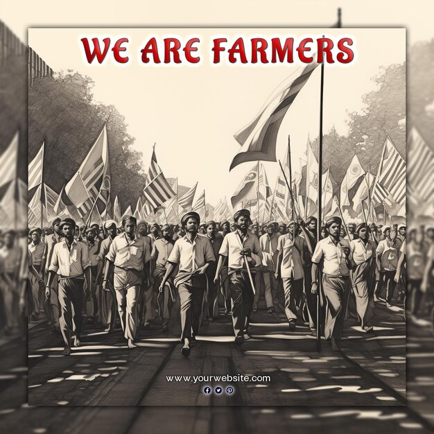 Farmer protest we are farmer we support farmer no farmer no food