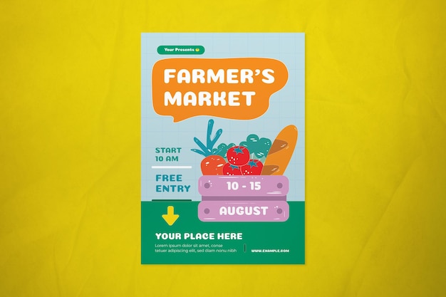 Farmers Market Social Media Flyer