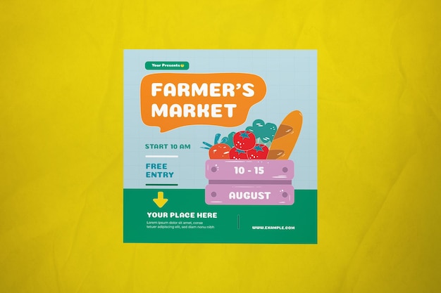 Farmers Market Social Media Post