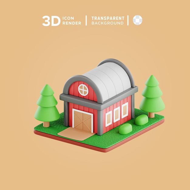 PSD 농업 활동 3d 아이콘 세트