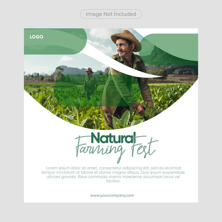 PSD farming post design template