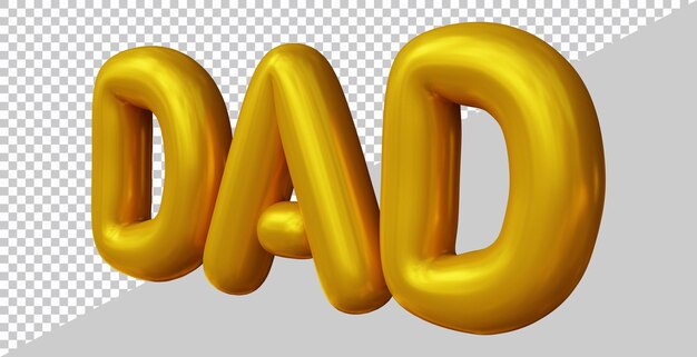 Farsdag pappa tekst med 3D moderne stil
