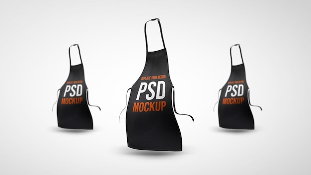 PSD fartuch renderowania 3d makieta projekt projekt renderowania 3d