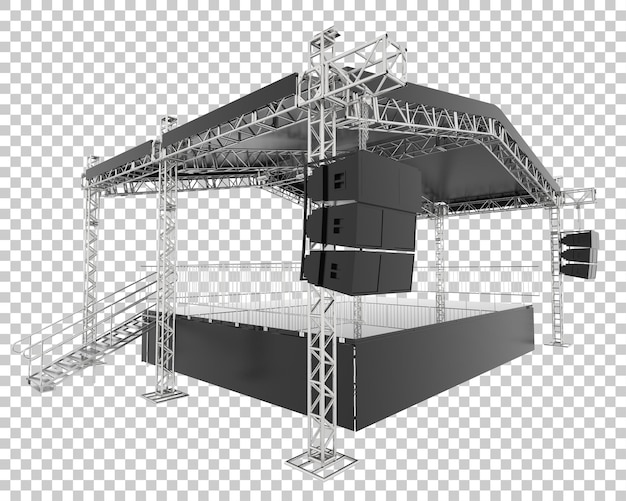 Fase geïsoleerd op transparante achtergrond 3d-rendering illustratie