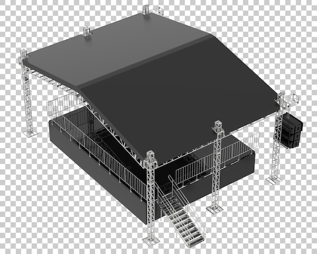 Fase geïsoleerd op transparante achtergrond 3d-rendering illustratie