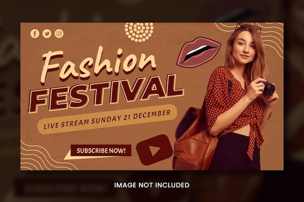 Fashion 90s design youtube thumbnail