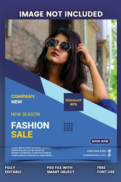 PSD fashion collection flyer