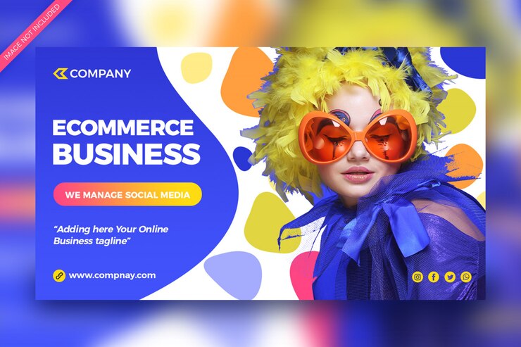 PSD fashion ecommerce business social media banner