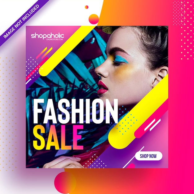 Fashion ecommerce social media instagram ad flyer