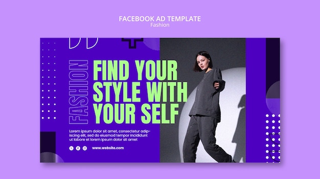 Fashion event facebook template