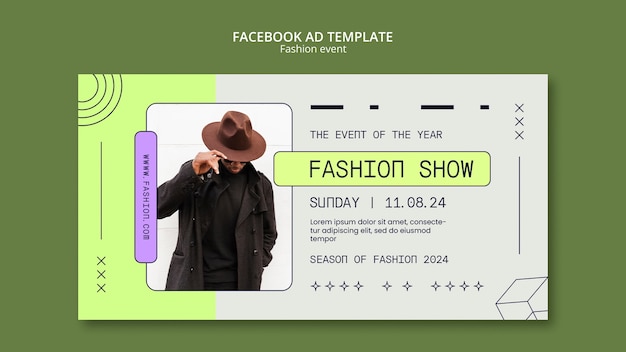 PSD fashion event template design