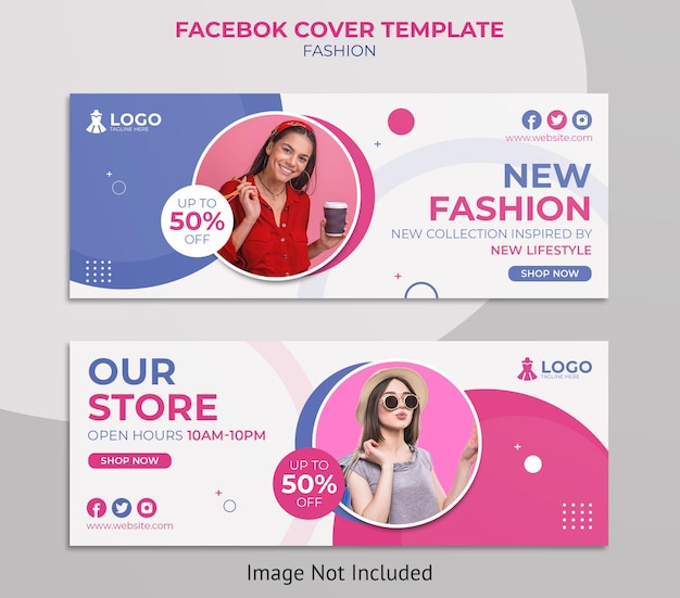 Fashion cover design per facebook