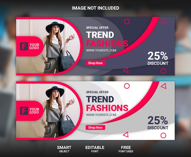 PSD fashion facebook cover template