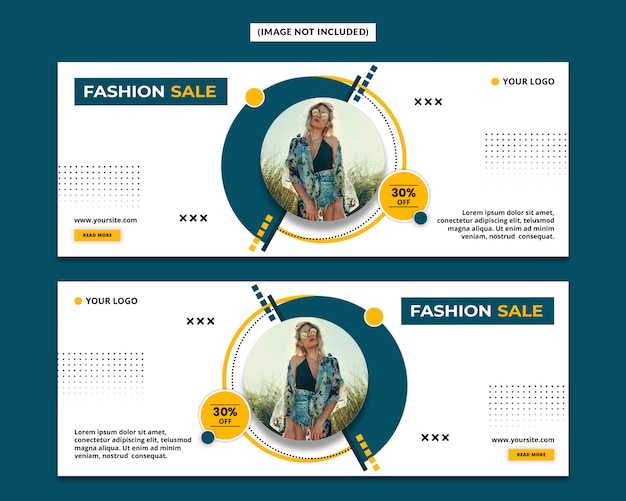 Fashion facebook cover template