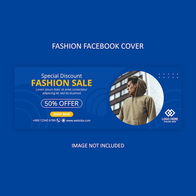 PSD ファッションfacebookカバーテンプレート