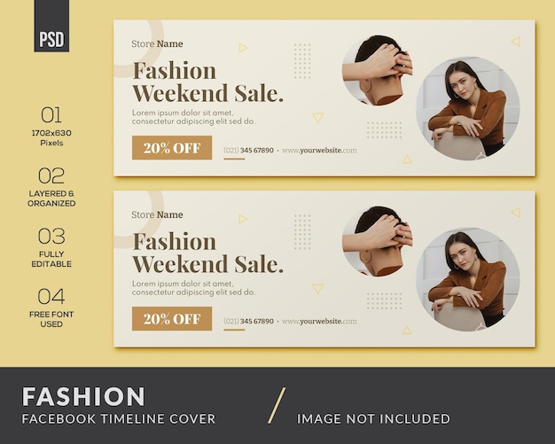 PSD fashion facebook cover