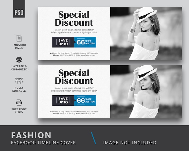 PSD fashion facebook covers