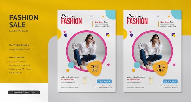 Fashion flyer banner psd templates