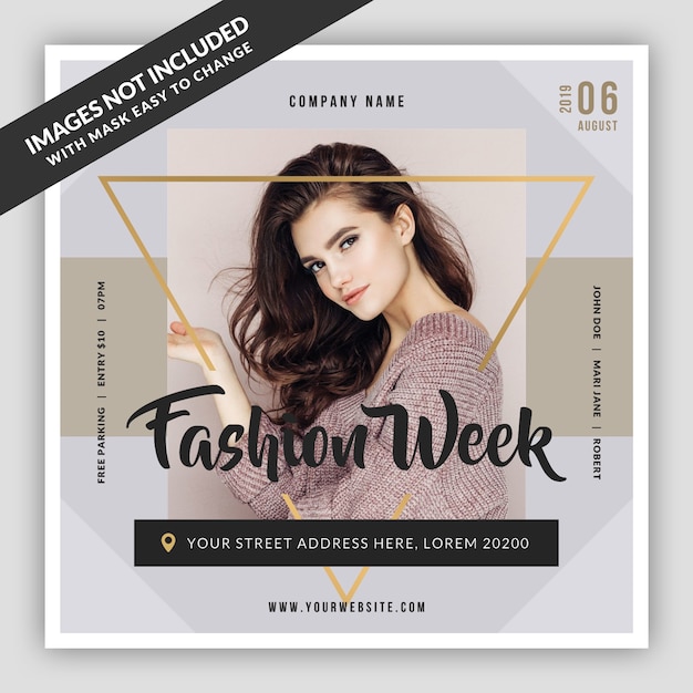 Banner di moda flyer