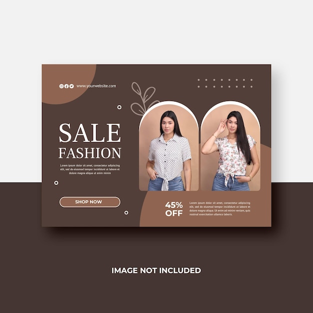 Fashion Flyer Template Design A4