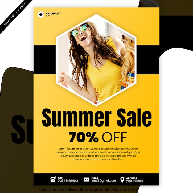Fashion flyer template