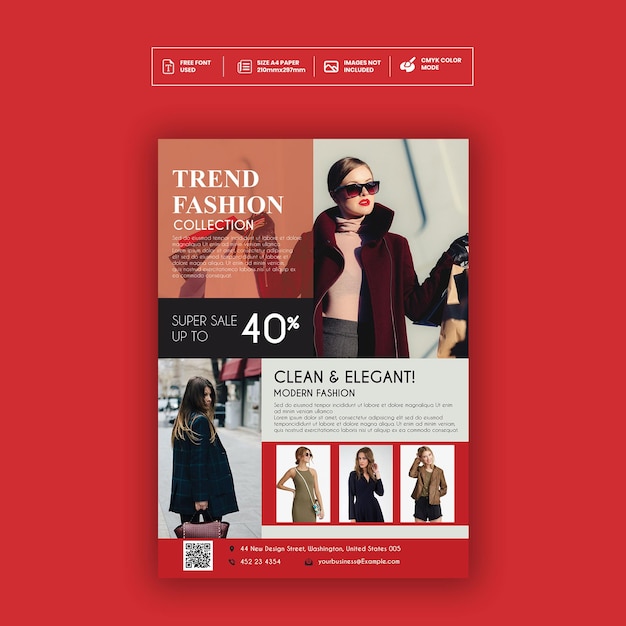 Fashion flyerposter template